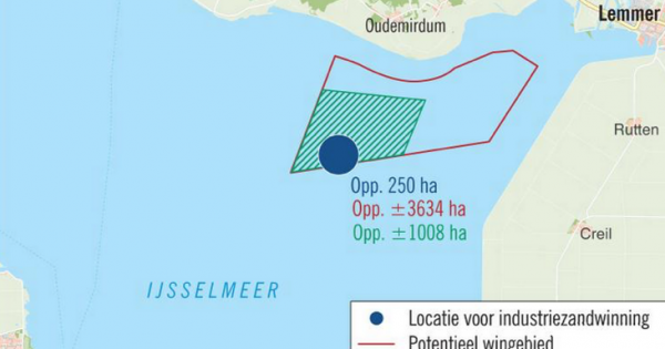 Minister van Infrastructuur en Waterstaat; Gem. de Fryske Marren: Geen zandwinning in het IJsselmeer bij Gaasterla