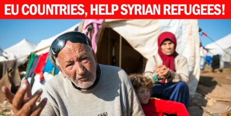 EU countries, help Syrian refugees!