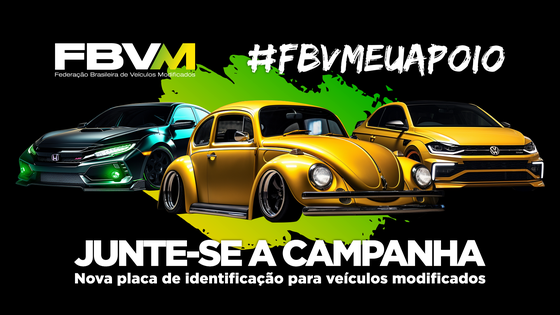 Placa de identificação veicular para veículos modificados