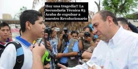 Dejen que Miguel Angel regrese a la Secundaria Técnica 83