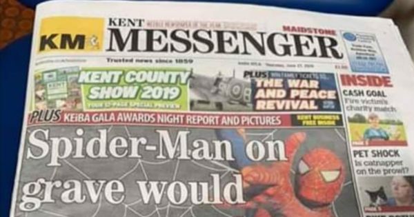 Disney refuse Spider-Man headstone for Ollie Jones sign petition ma help change their mind