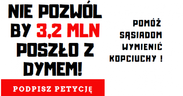 Petycja ws. ułatwienia i zwiększenia dotacji do wymiany pieców w Mysłowicach