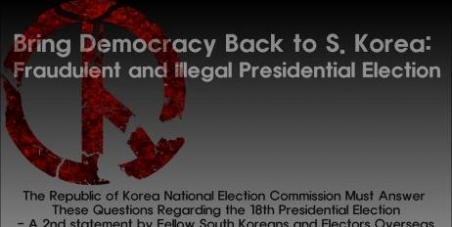 Bring Democracy Back to South Korea: Fraudulent and Illegal Presidential Election