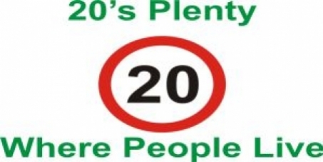 20 is plenty on Wickham Road 