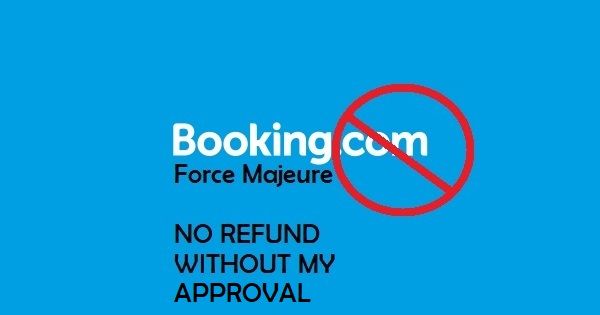 STOP Booking.com from enforcing hotels to provide refunds without our consent!
COVID-19