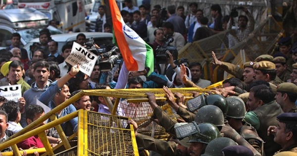 To the President of India: Release JNUSU President.  Remove police from JNU campus