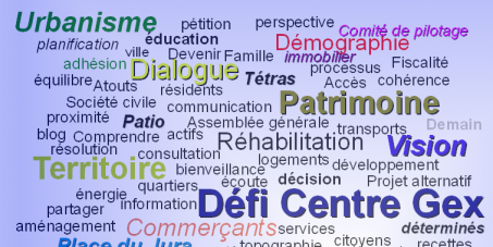 Pour la refonte du projet d'aménagement du centre ville de Gex