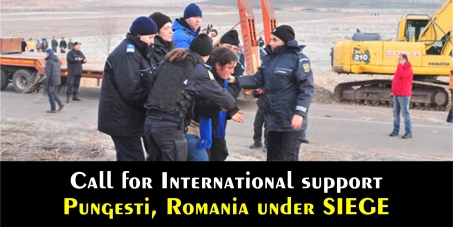 STOP Chevron and the Police abuse in PUNGESTI, Romania