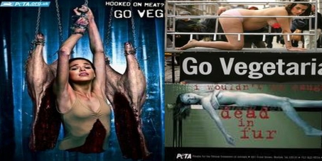 PETA Stop using violence against women as a gimmick in your advertising campaigns. 