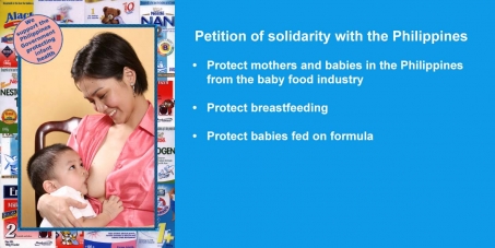 Protect mothers and babies in the Philippines from the baby food industry