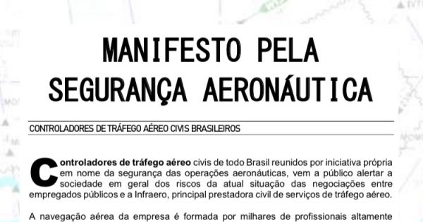 Manifesto pela Segurança da Aviação 