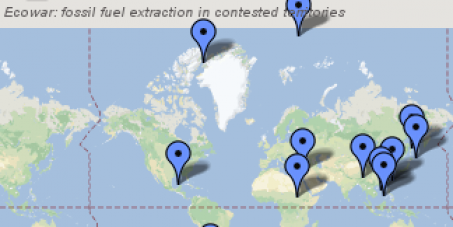 Stop drilling oil and mining coal on territories claimed by more than one nation