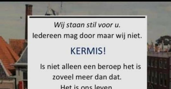 Steun de kermis