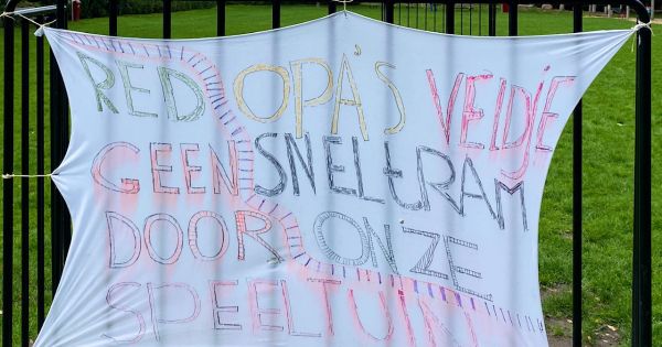 Geen sneltram langs 'Opa’s veldje'!