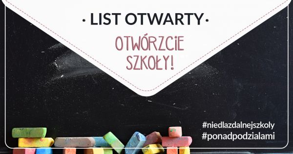 List otwarty - Otwórzcie szkoły!