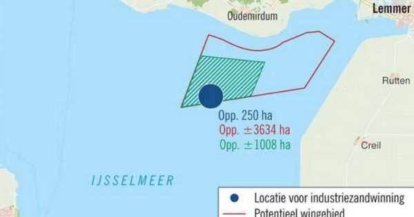 Minister van Infrastructuur en Waterstaat; Gem. de Fryske Marren: Geen zandwinning in het IJsselmeer bij Gaasterla
