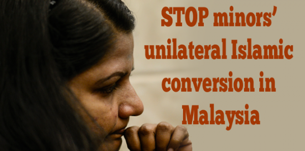 Majlis Raja-Raja 482, Jalan Bukit Petaling 50682 Kuala Lumpur : STOP minors’ unilateral Islamic conversion in Malaysia