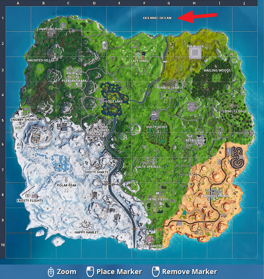 attention all fortnite players change the name of the fortnite ocean to oceanic ocean - can you change your name on fortnite